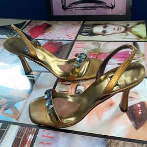 Stuart Weitzman Bronze Slingback sandal 7.5